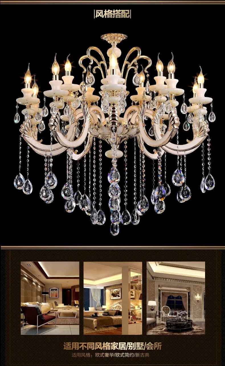 Освещение стадиона больших проектов хрустальная люстра для отеля светильник из