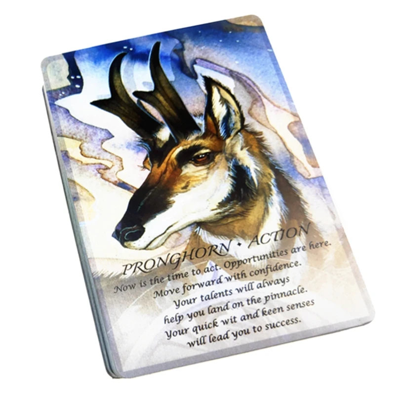

Spirits Of The Animals Oracle Full English 52 Cards Deck Tarot Party Board Game K1MB