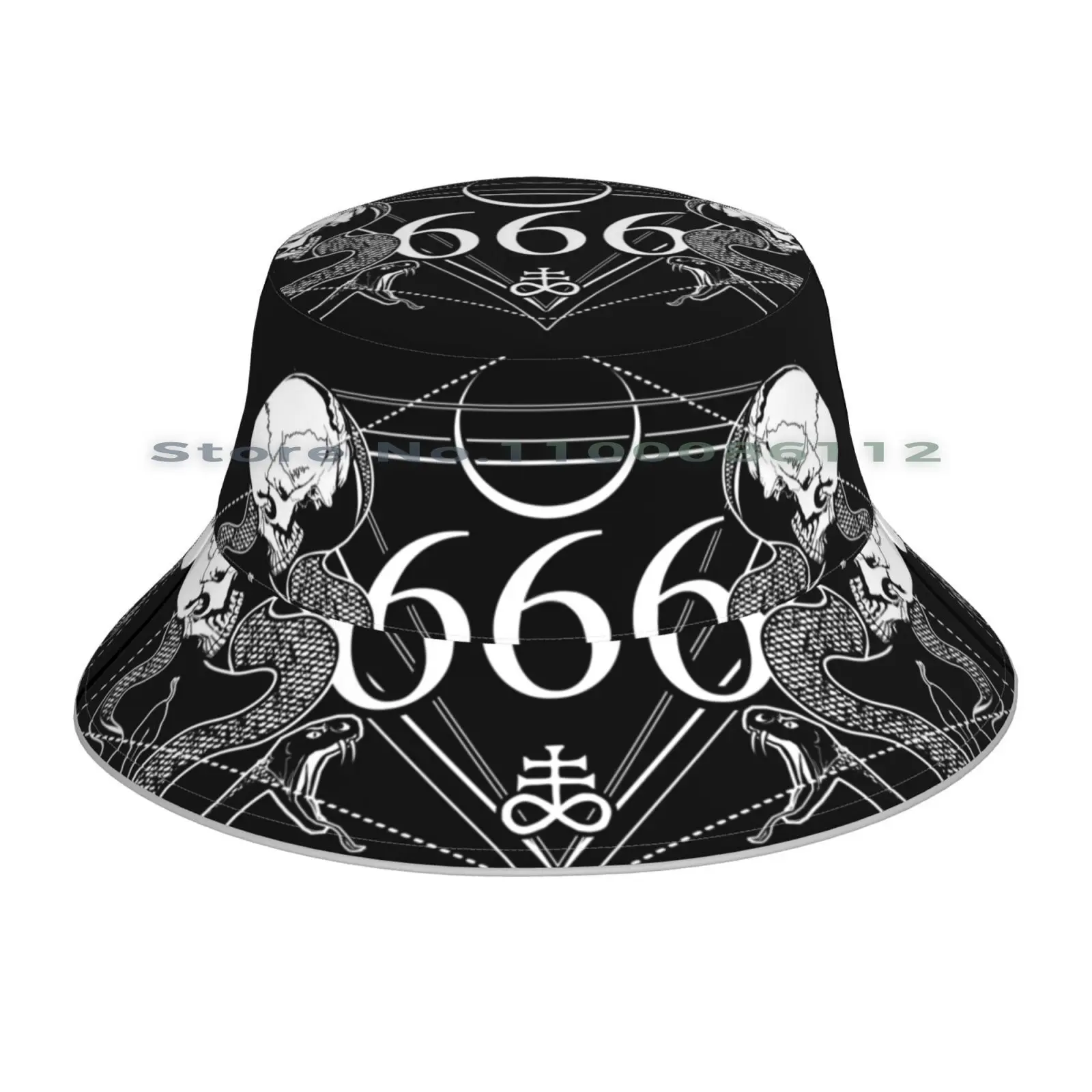 666 с некоторыми черепами змеями и Левиафаном крестом Панамой солнцезащитная
