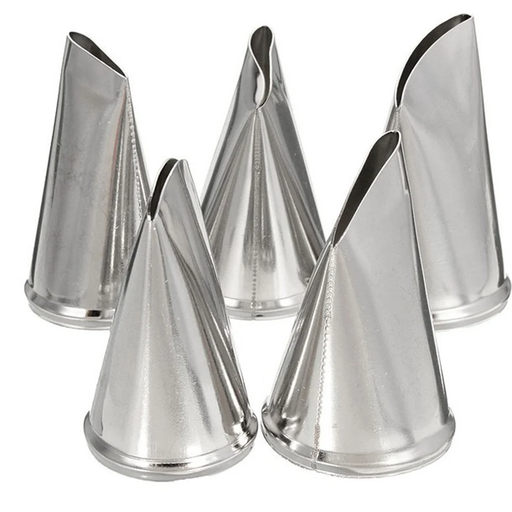

5pcs/set Rose Cream Cake Decoration Nozzles Baking Tools Stainless Steel Pastry Nozzle Cake Decorating Tips Set Bakeware