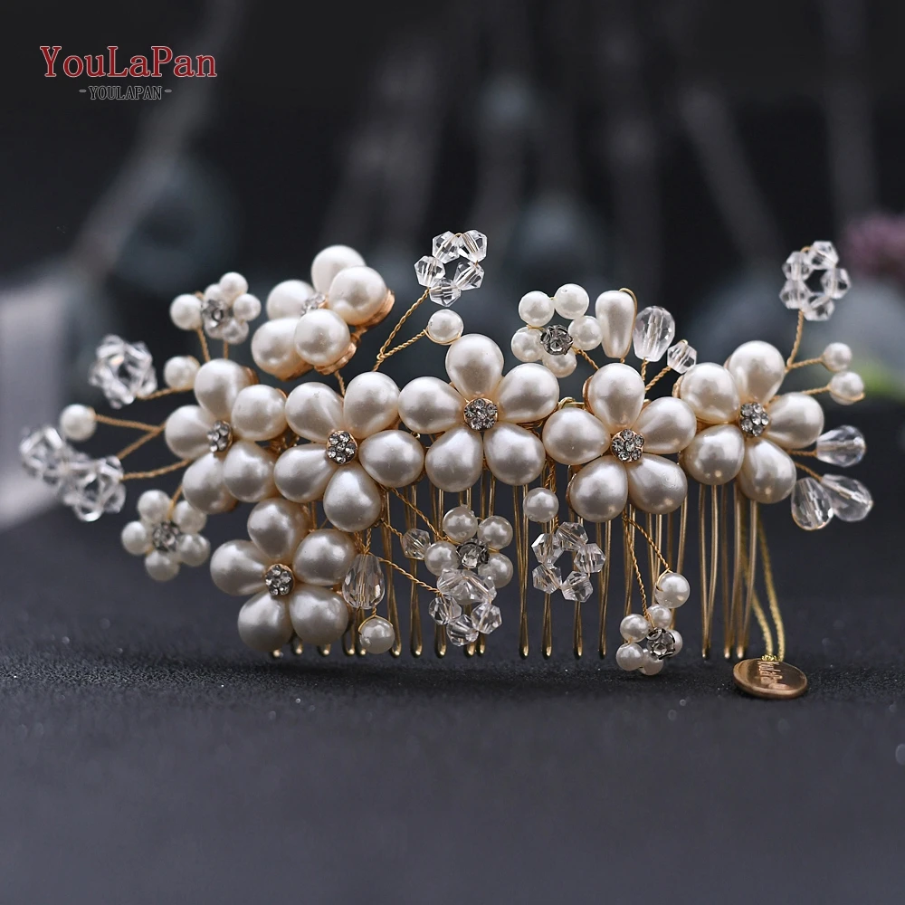 

TOPQUEEN HP05 Pearl Wedding Hairpin Bride Headwear Hair Comb Hair Accessories Exquisite Wedding Hair Clips Gift Hair Jewelry