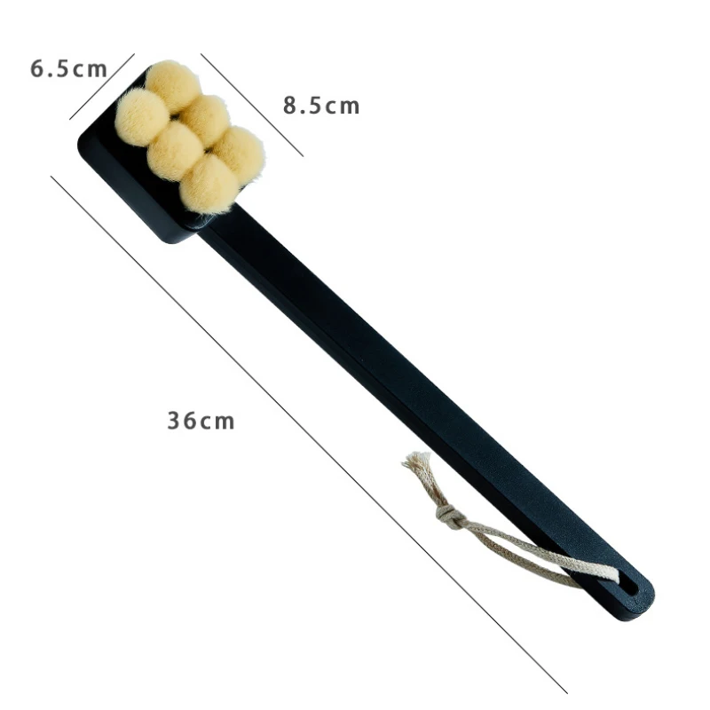 Мягкая щетка для ванны с длинной ручкой и лица двухцелевая зеркальная