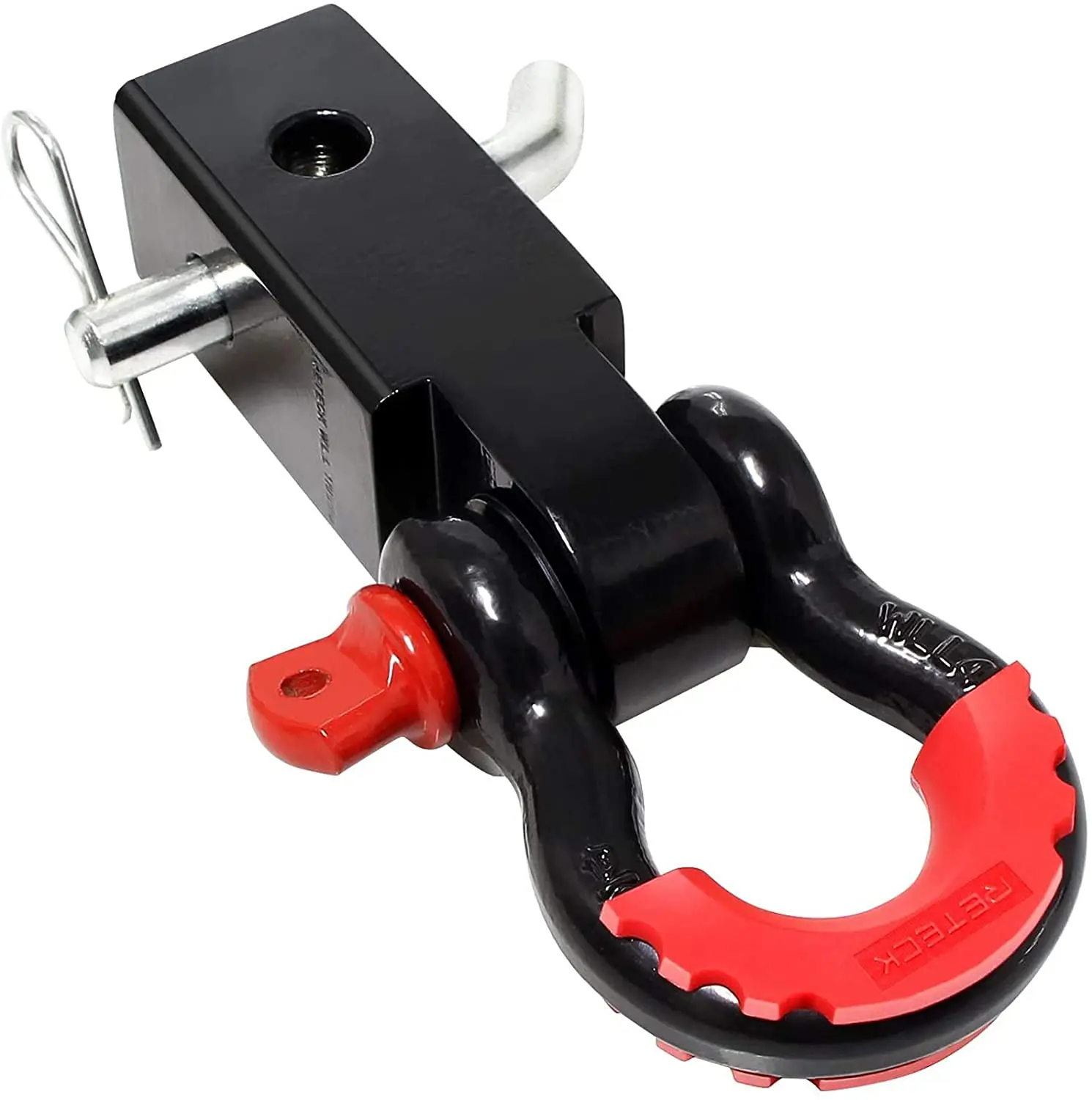 

Shackle Hitch Receiver 2 inch, 41918 Lbs Break Strength Never Rust Receiver Shackle Bracket Heavy Duty and Solid with 3/4'' D Ri