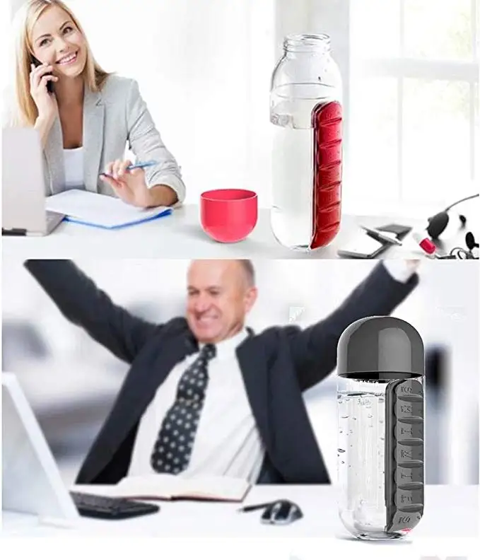 Бутылки для воды 600 мл пластиковая тыква Спортивная бутылка спортзала