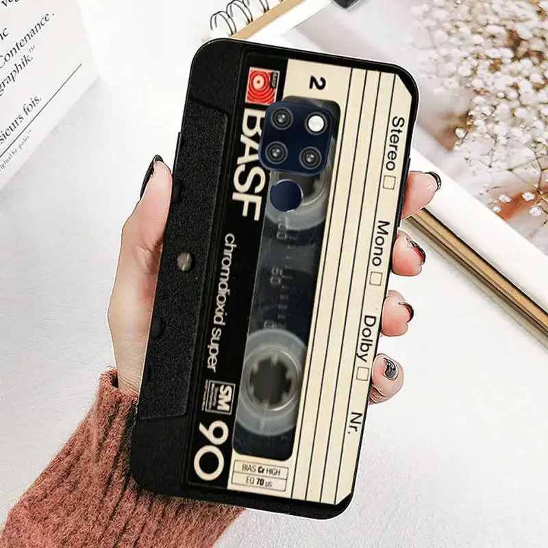 

Vintage Cassette tape retro style Phone Case for Huawei Mate 20 10 9 40 30 lite pro X Nova 2 3i 7se