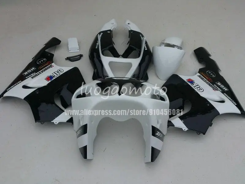 

АБС-пластик комплект обтекателей для белый blk Kawasaki Ninja ZX7R 1998 1997 1999 2000 2001 2002 2003 ZX 7R 97 98 99 00 01 02 03 обтекатели