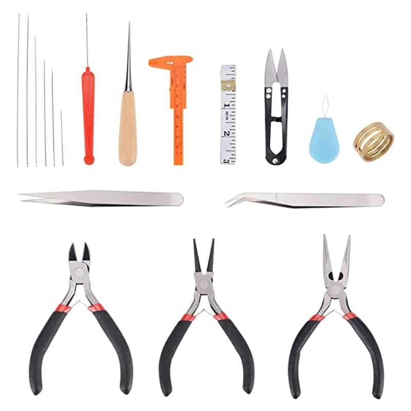

Набор принадлежностей для изготовления ювелирных изделий с плоскогубцами для ювелирных изделий, набор для резака проволоки, самодельные У...