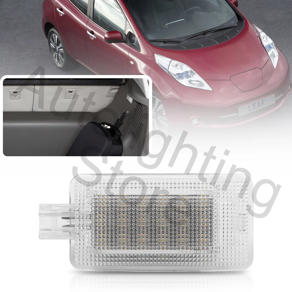 

1x LED Luggage Compartment Trunk Boot Lights For Nissan Leaf Murano 15-17 X-Trail Micra 14-17 Cargo Area Footwell Interior Lamp