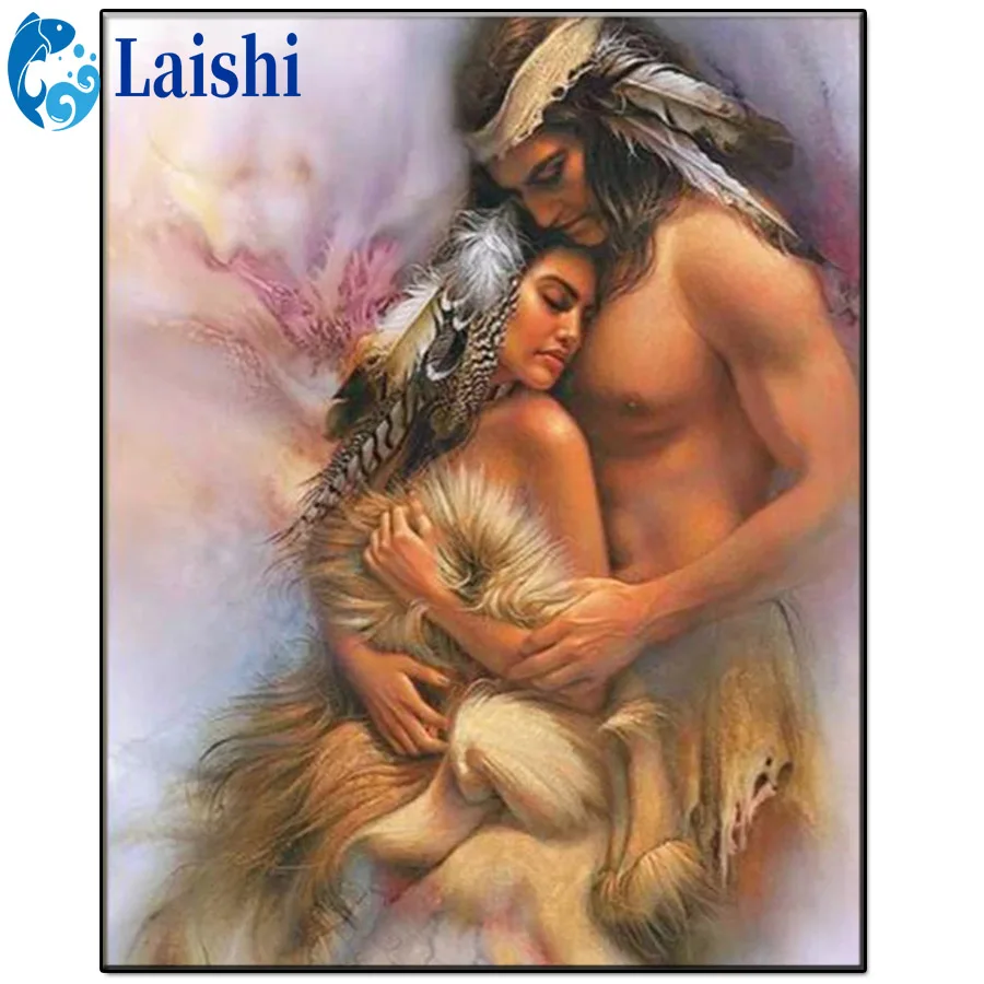 

New Indian couple Diamond Painting DIY full square Round drill Diamond Embroidery mosaic stitch cross Rhinestone Home Decoration