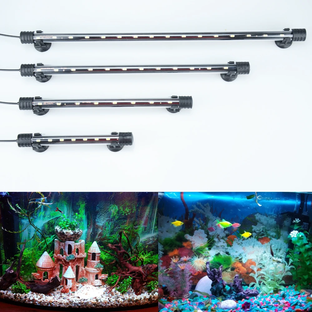 

Aquarium Light LED Waterproof Fish Tank Light Underwater Fish Lamp Aquariums Decor Lighting Plant Lamp 18-48CM 220-240V 5730chip