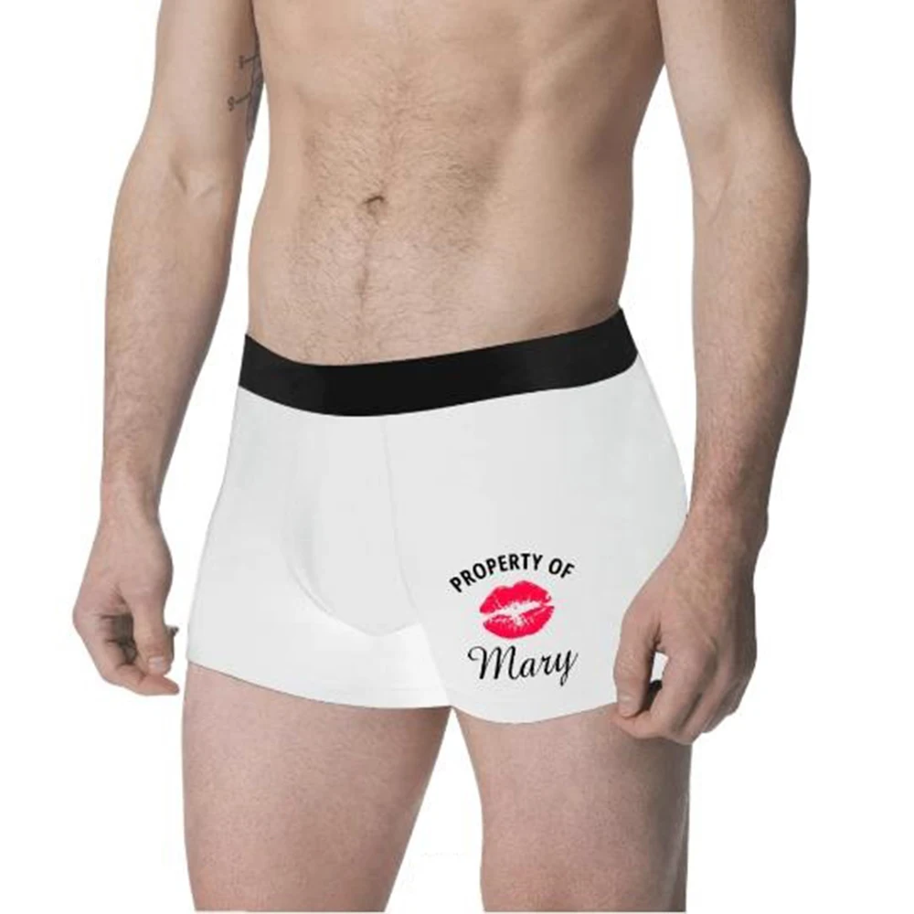 Персонализированные шорты боксеры Kiss индивидуальное свадебное нижнее белье для