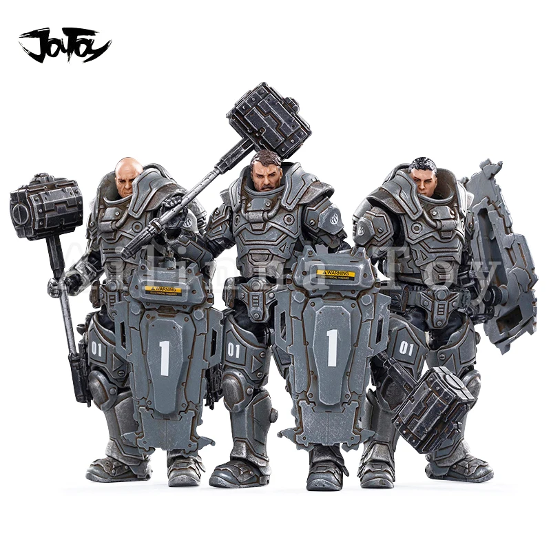 

JOYTOY 1/18 3.75 Action Figure (3PCS/SET)Interstellar Trooper Hammer Of Steel Anime Collection Model Toy For Gift Free Shipping
