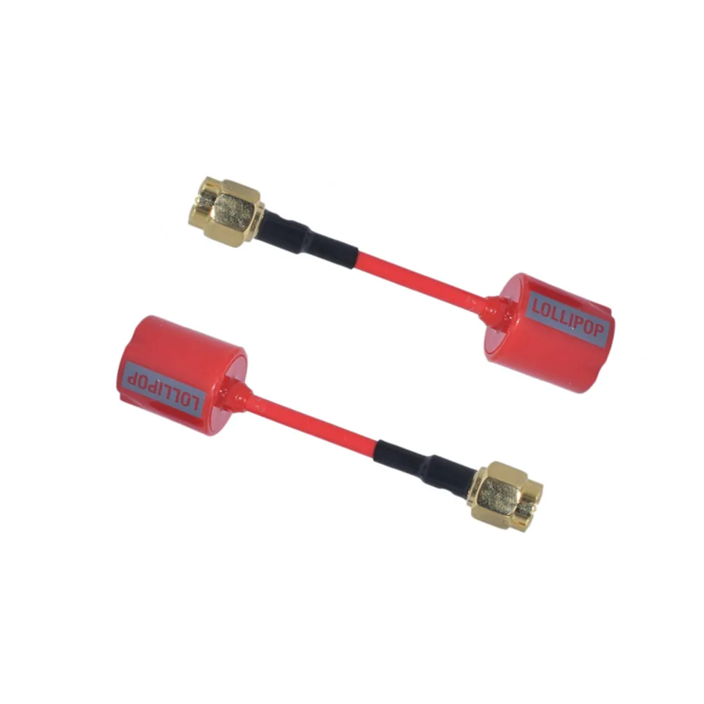 

2PCS 5.8G 2.3Dbi TX77 RX RHCP Mini Lollipop SMA/ RP-SMA UFL Straight/Angle MMCX 2.2g FPV Antenna For RC Racer Drone Toys Parts