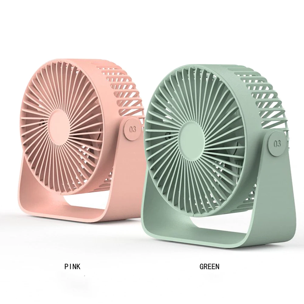 Мини вентилятор Sothing портативный с USB настольный двумя листьями ультратихий