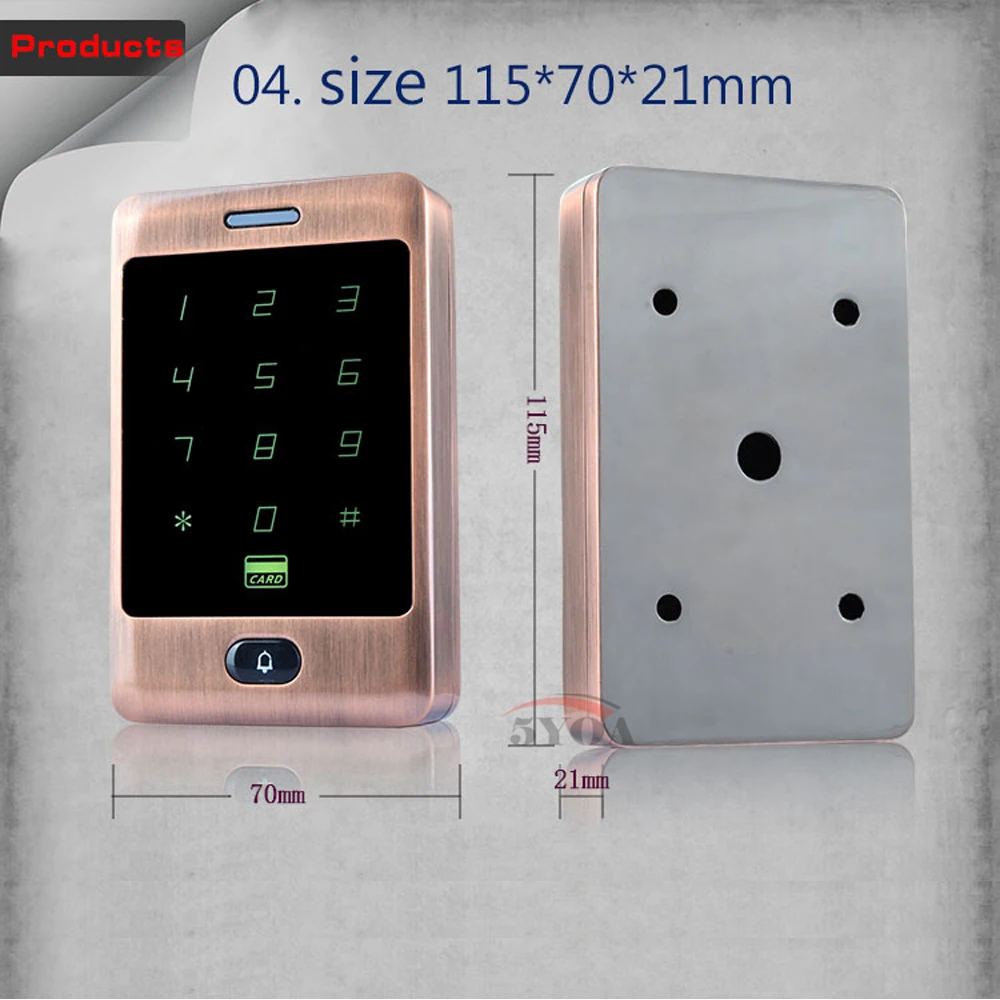 RFID управление доступом водонепроницаемый автономный 125 кГц сенсорная клавиатура