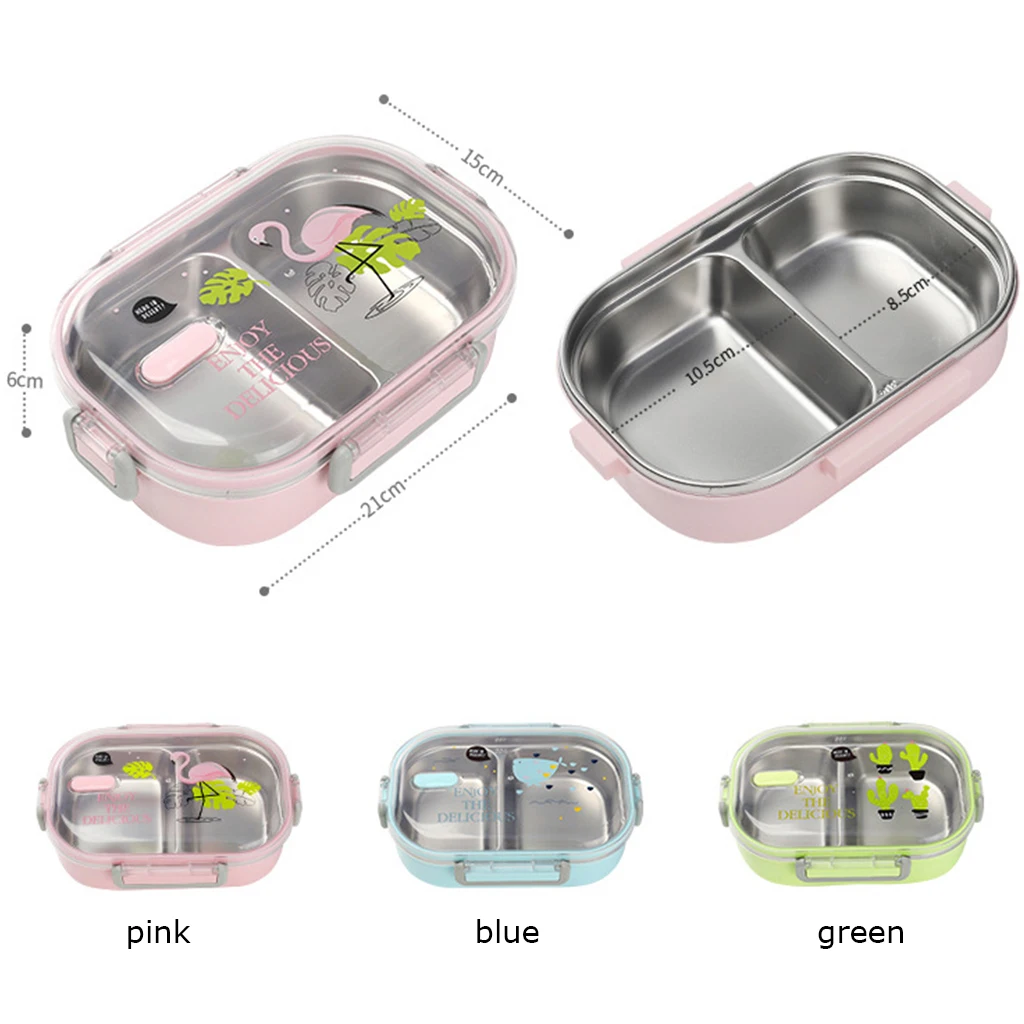 

Lunch Box Food Container Box For Kids 304 Stainless Steel Bento Box Leak-Proof Children Bento Lunch Box