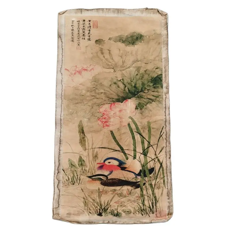 Decorative collection of lotus and Mandarin Duck pictures