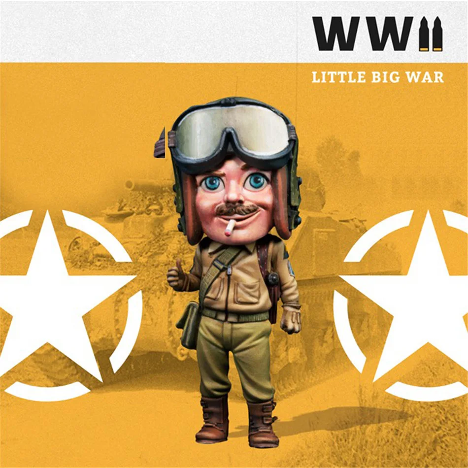 35 мм масштабная модель набор из смолы солдатик Второй мировой войны Rocky Star Cooper