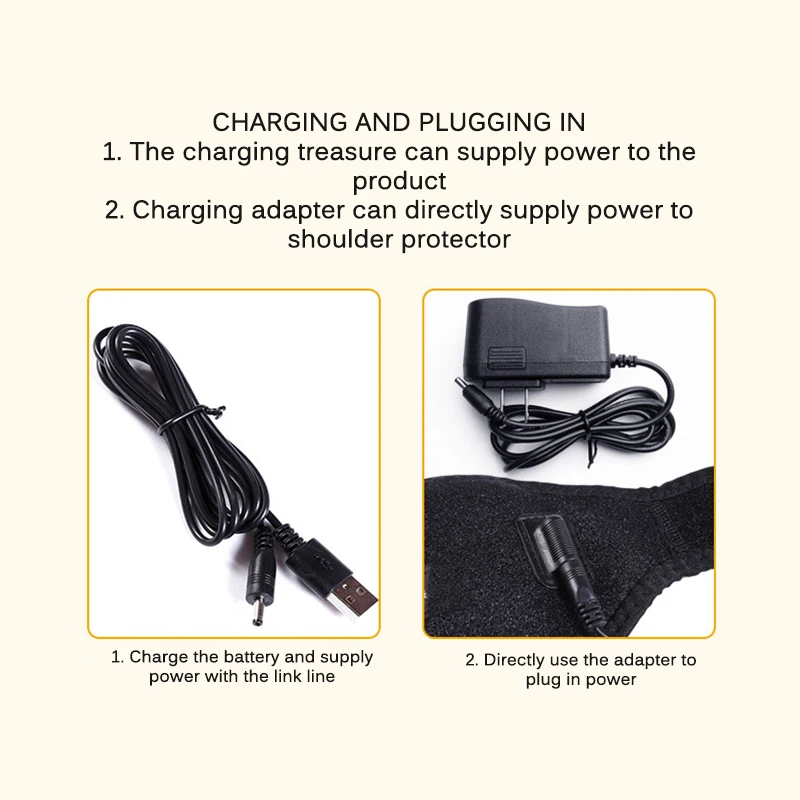 

Heat Therapy Shoulder Brace Adjustable Shoulder Heating Pad for Frozen Shoulder Bursitis Tendinitis Strain Hot Cold Support Wrap