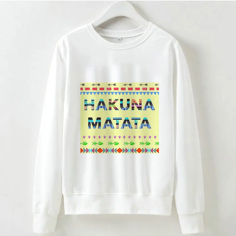 2308 Пуловер «Король Лев Акуна Матата» уличная Толстовка зима осень Ulzzang Kawaii Модные женские толстовки с капюшоном - Цвет: 2308
