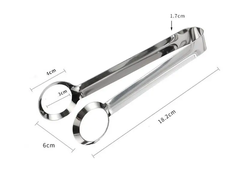 

High Quality Stainless Steel Clip Food Dessert Picking Clip Cake Salad Barbecue Pliers Kitchen Tools Egg Potato Clip