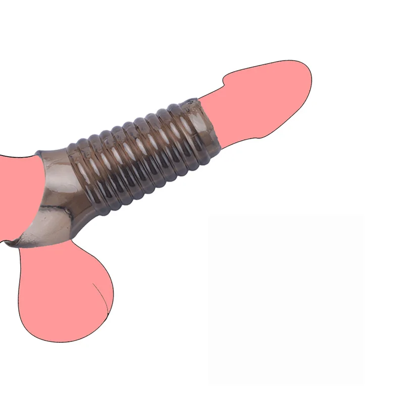 Силиконовый презерватив для увеличения пениса многоразовые насадки на пенис