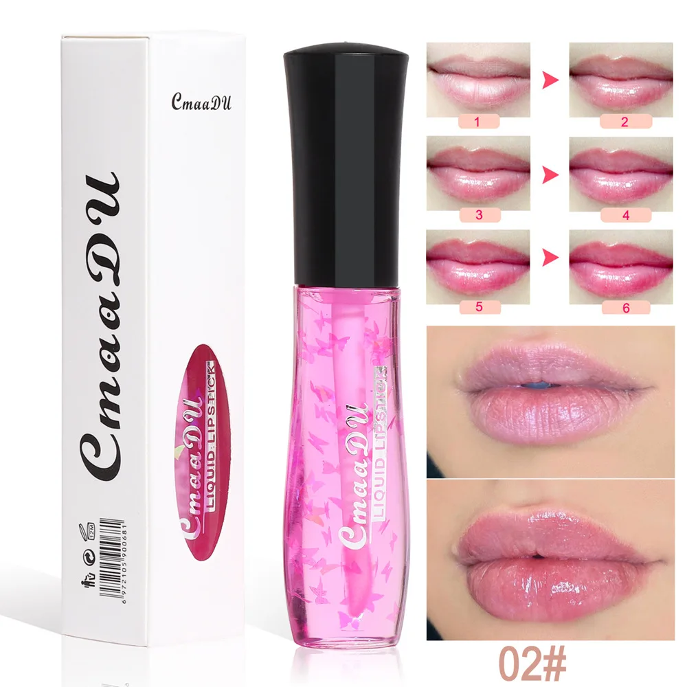 

4 Color Lip Glaze Sequins Temperature-sensing Color Changing Moisturizing Lipstick Long Lasting Waterproof Lip Gloss