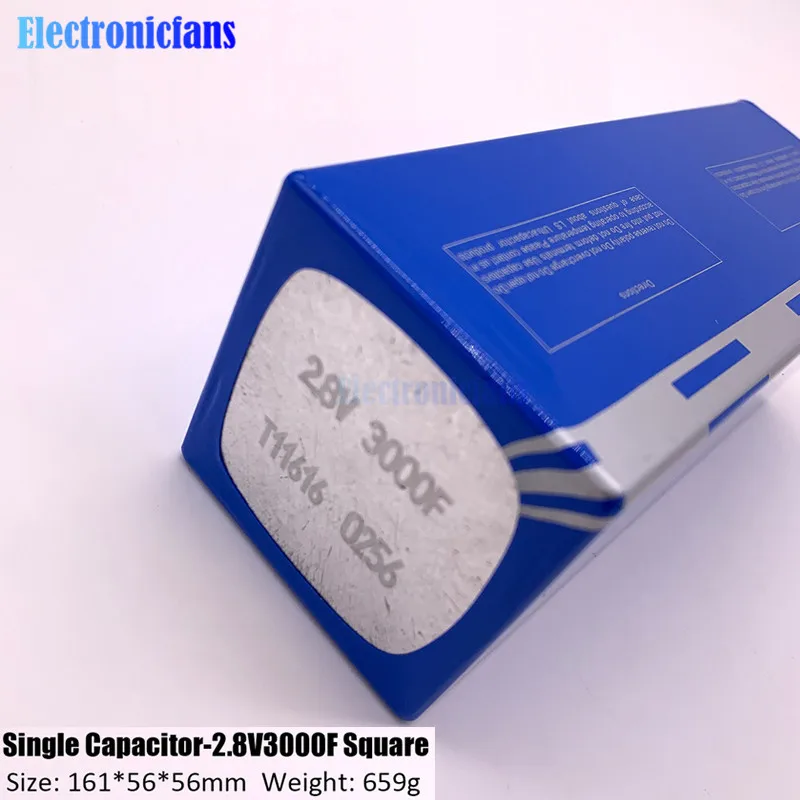 2,8 V 3000F сверх яркий конденсатор низкий ESR высокочастотный супер конденсатор 2.8V3000F для автомобиля Авто Блок питания 161*56*56 мм
