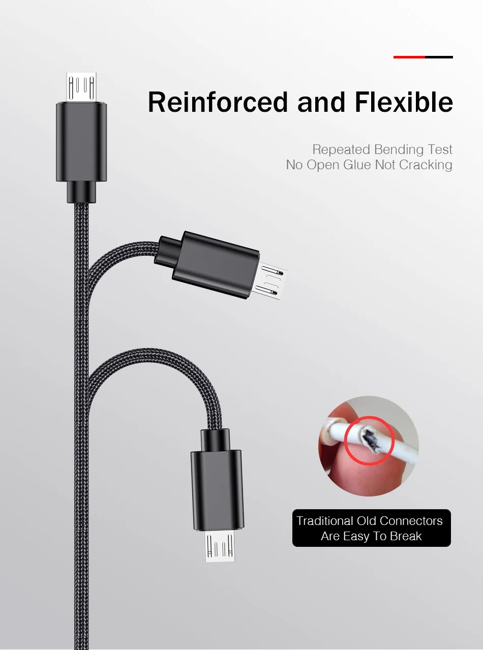 1 м кабель Micro USB шнур металлическая нейлоновая оплетка Кабель Microusb для передачи данных и зарядки Micro usb кабель для samsung Xiaomi huawei htc sony Lg