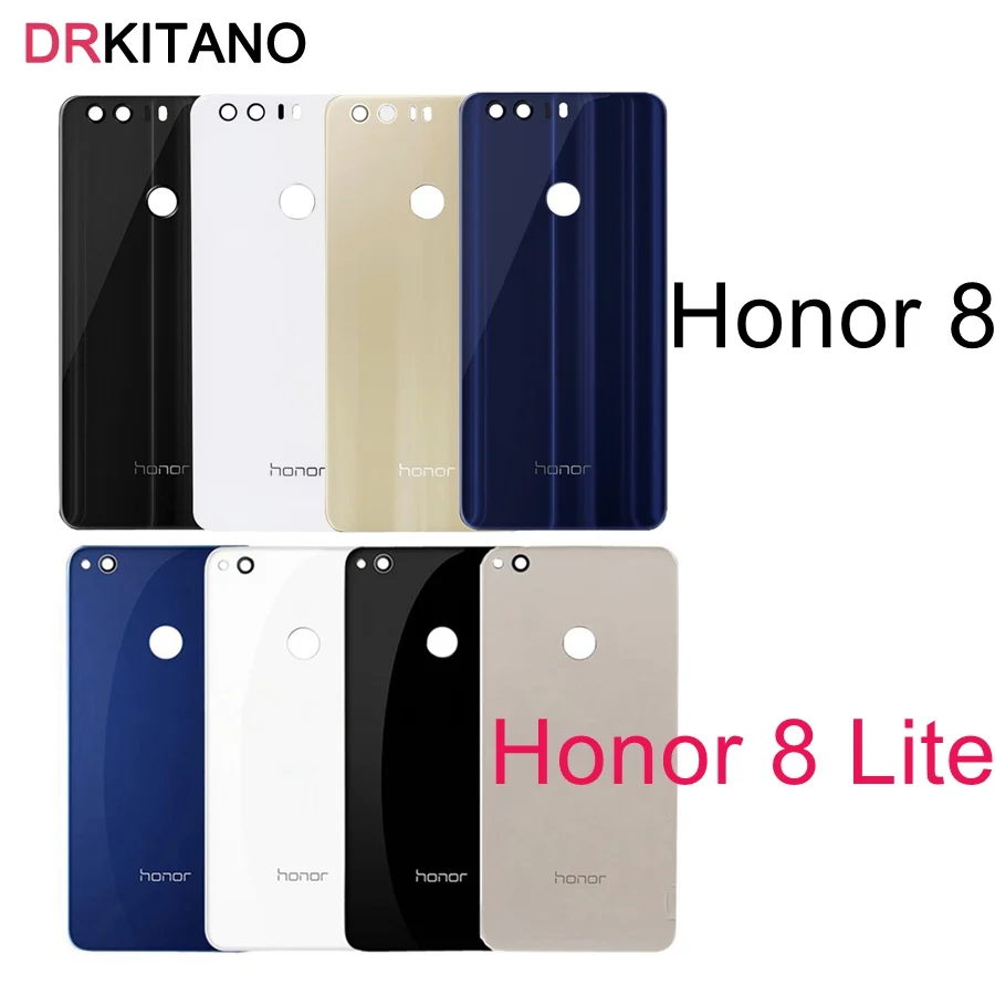 Для Honor 8 крышка батареи Задняя стеклянная дверь корпус чехол для huawei Honor 8 крышка батареи Honor8 Lite задняя панель Замена