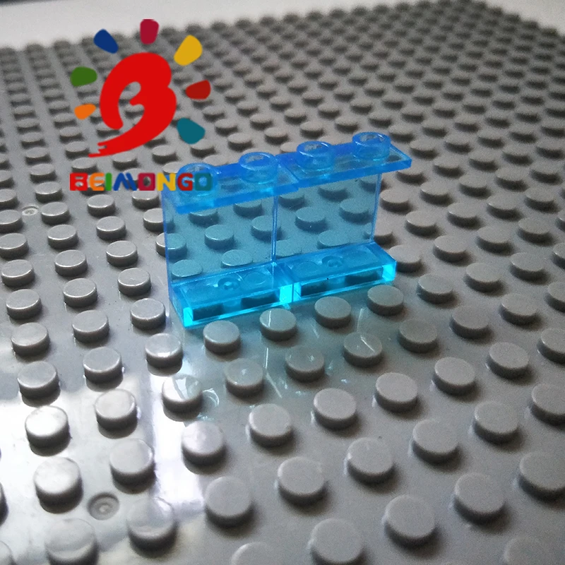 Бесплатная доставка! BEIMONGO строительные блоки MOC элемент стены 1x2x2 окна 50 шт DIY