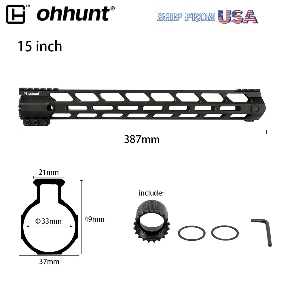 Корабль из США ohhunt 4 &quot7&quot 9 &quot10&quot 12 &quot13 5&quot 15 &quotAR15 свободном M LOK Handguard Пикатинни