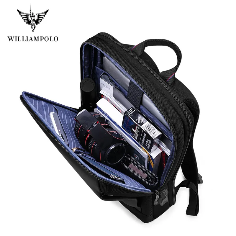 luxury brand slim laptop backpack men 15 6 inch office work men backpack business bag unisex black ultralight backpack thin back free global shipping