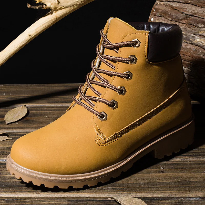 Мужские ботинки плюшевая теплая зимняя обувь мужские Ботинки martin Мужская зимние