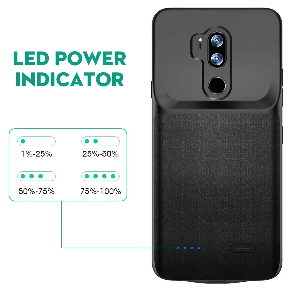 Новое поступление Подарочный чехол для батареи для LG G7 тонкий Q G7 plus G8 ThinQ чехол для зарядного устройства для LG G7 G8 ThinQ черный