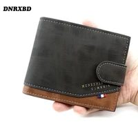 new wallet men hasp three fold casual male clutch bag zipper small money purses card holder men coin purse billetera hombre