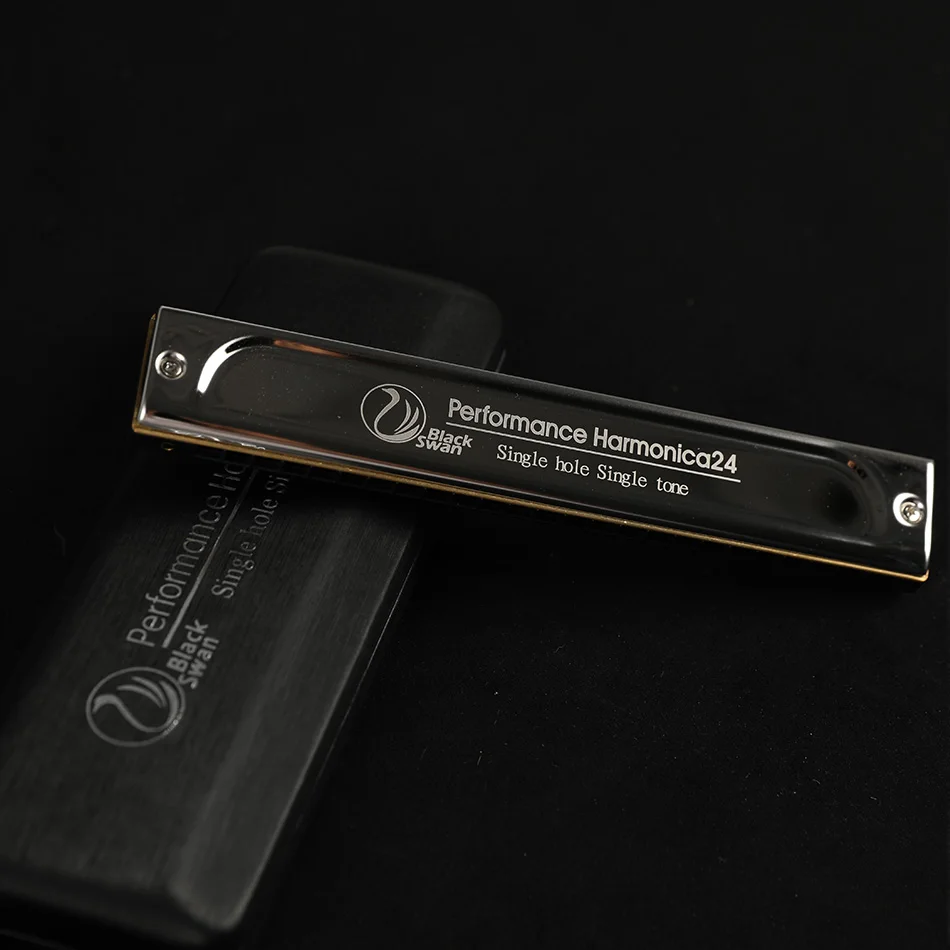Высококачественная губная гармоника Губная гармошка с изображением лебедя 24