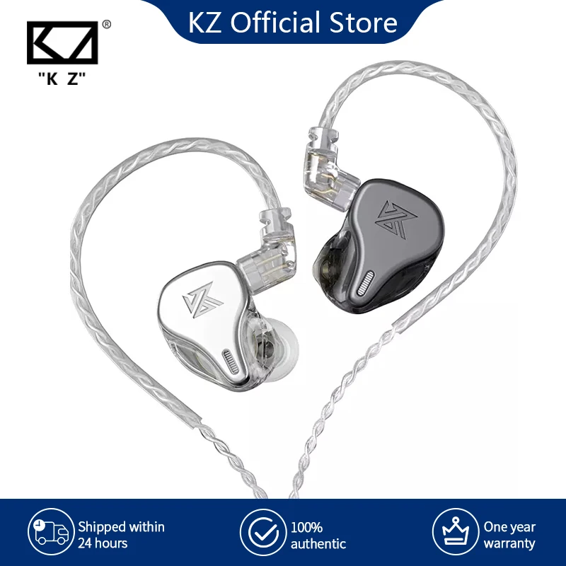 Наушники-вкладыши KZ DQ6 3DD, Hi-Fi, с динамическим драйвером и шумоподавлением