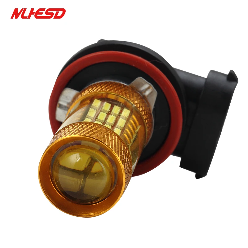 1 автомобильная светодиодная противотуманная фара белый свет 60smd 4014 LED H7 9006 H4 H8 H11