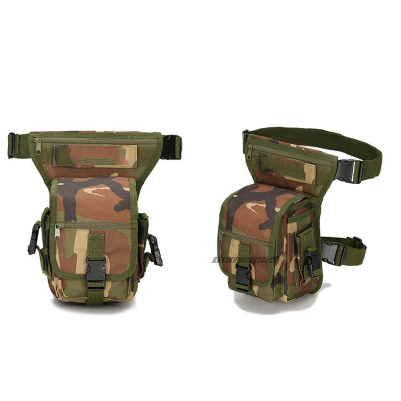 woodland camouflage Военная Тактическая Сумка для ног, переносная походная велосипедная охотничья сумка для ног, универсальная армейская сумка для ног - Цвет: woodland camouflage