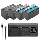 6200 мАч, NP-F770 NP F750 NP-F750 светодиодный индикатор батареи + usb-портами и светодиодным индикатором Двухканальное зарядное устройство для Sony CCD-TRV215 CCD-TR917 CCD-RV100