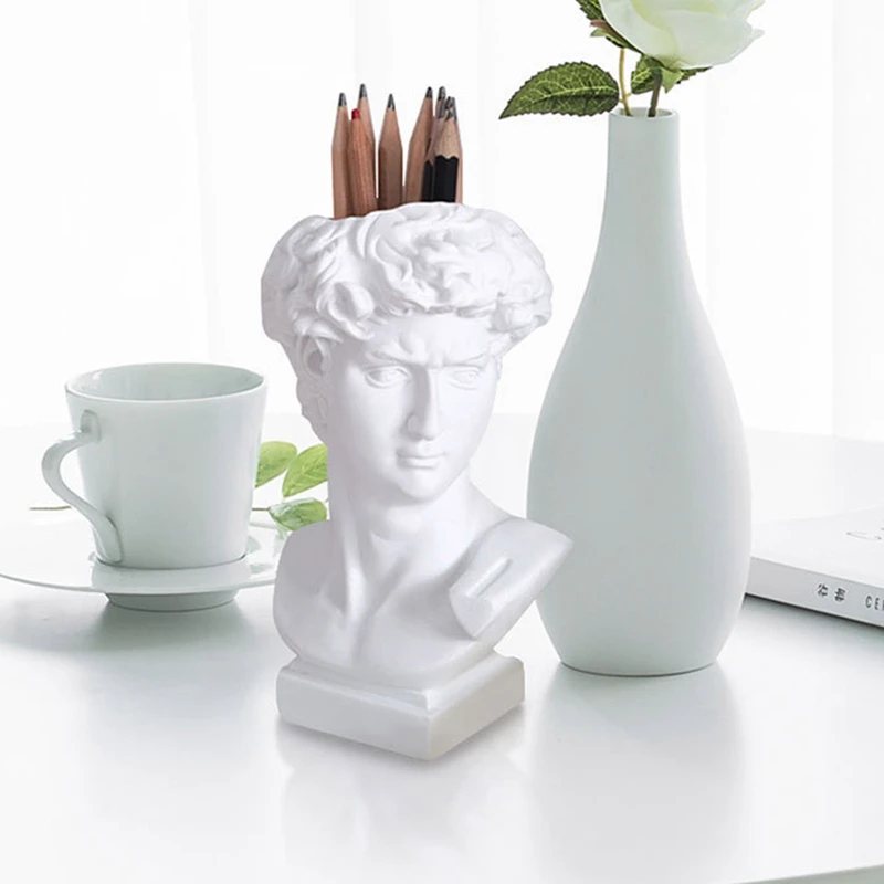 

European Home Decoration Head Resin Statue Modern Abstract Art Mini Bust Sculpture Art Sketch Practice Masked Creativity