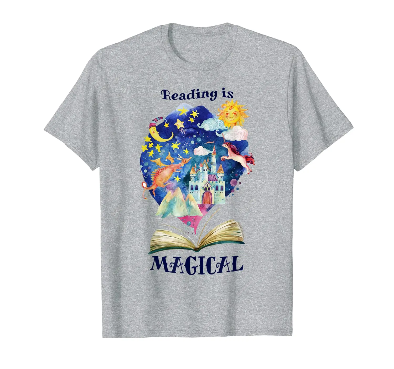 

"Reading is Magical" Beautiful Artistic T-Shirt