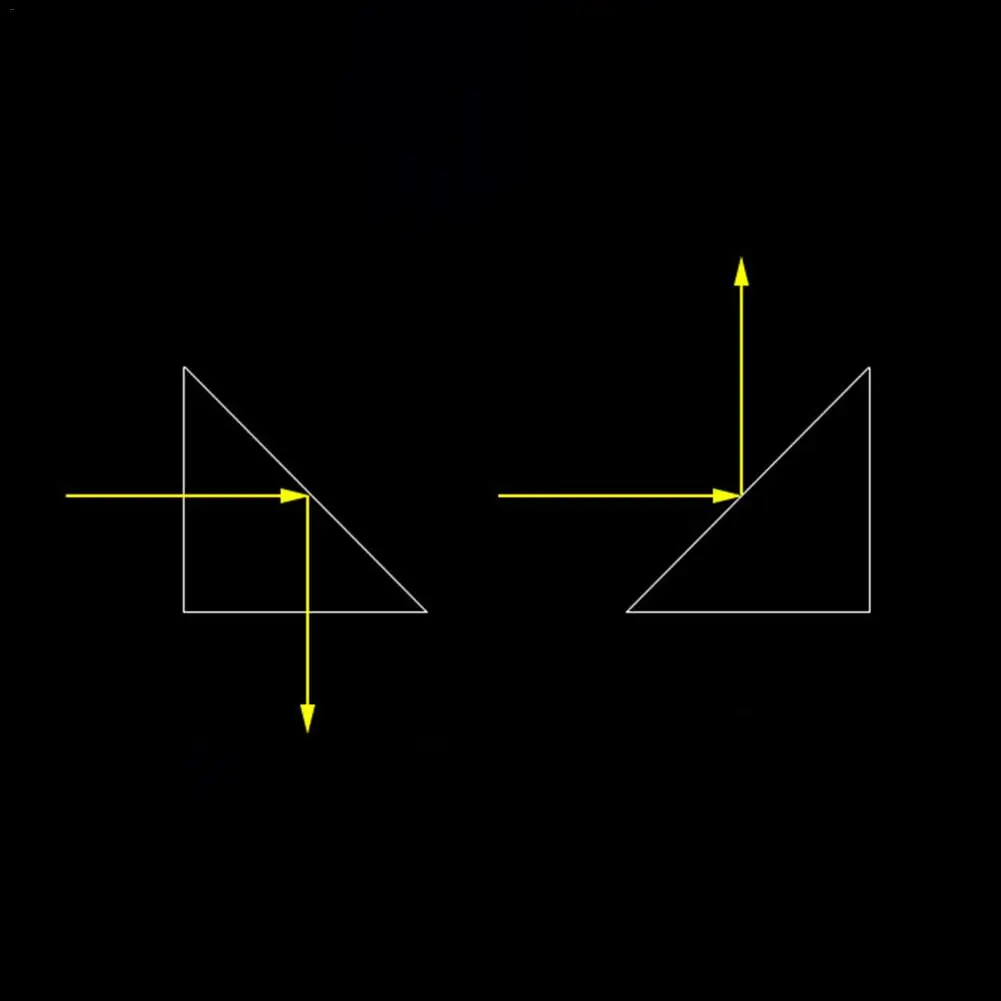 Оптический Стекло треугольной призмы под прямым углом равнобедренный объектив H