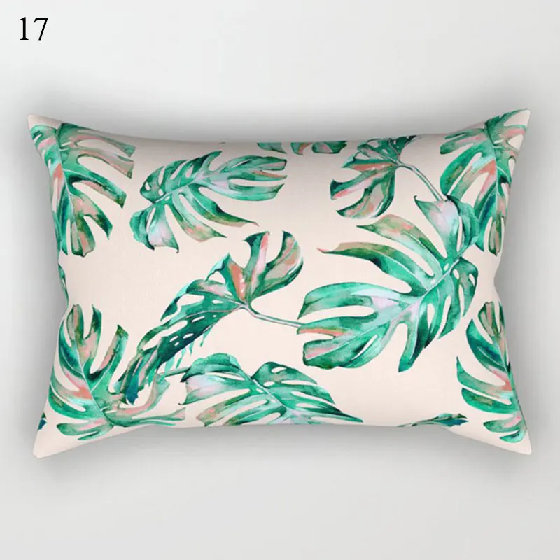 

30x50 Palm Leaves Pillow Case Decorative Tropical Plants Cushion Cover Sofa Car Pillowcase Fashion Pillowslip Pillows Covers