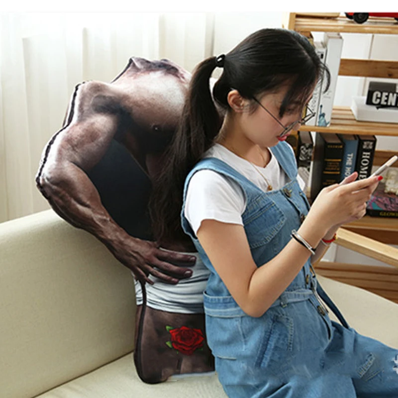 3D подушка бойфренда сильная мышечная Мужская для девушки на день рождения День