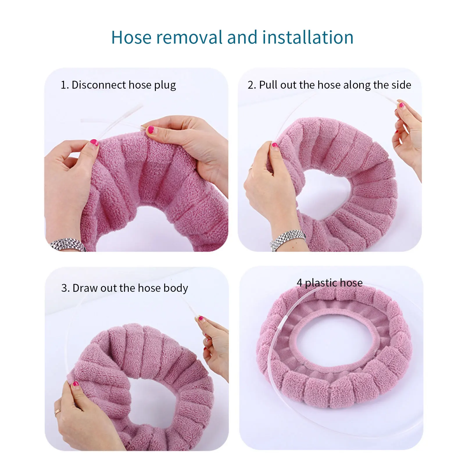 Универсальный теплый мягкий плюшевый коврик для моющееся сиденье унитаза