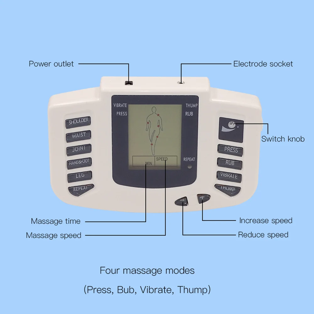 Электрический стимулятор для всего тела расслабляющий массажер мышечной