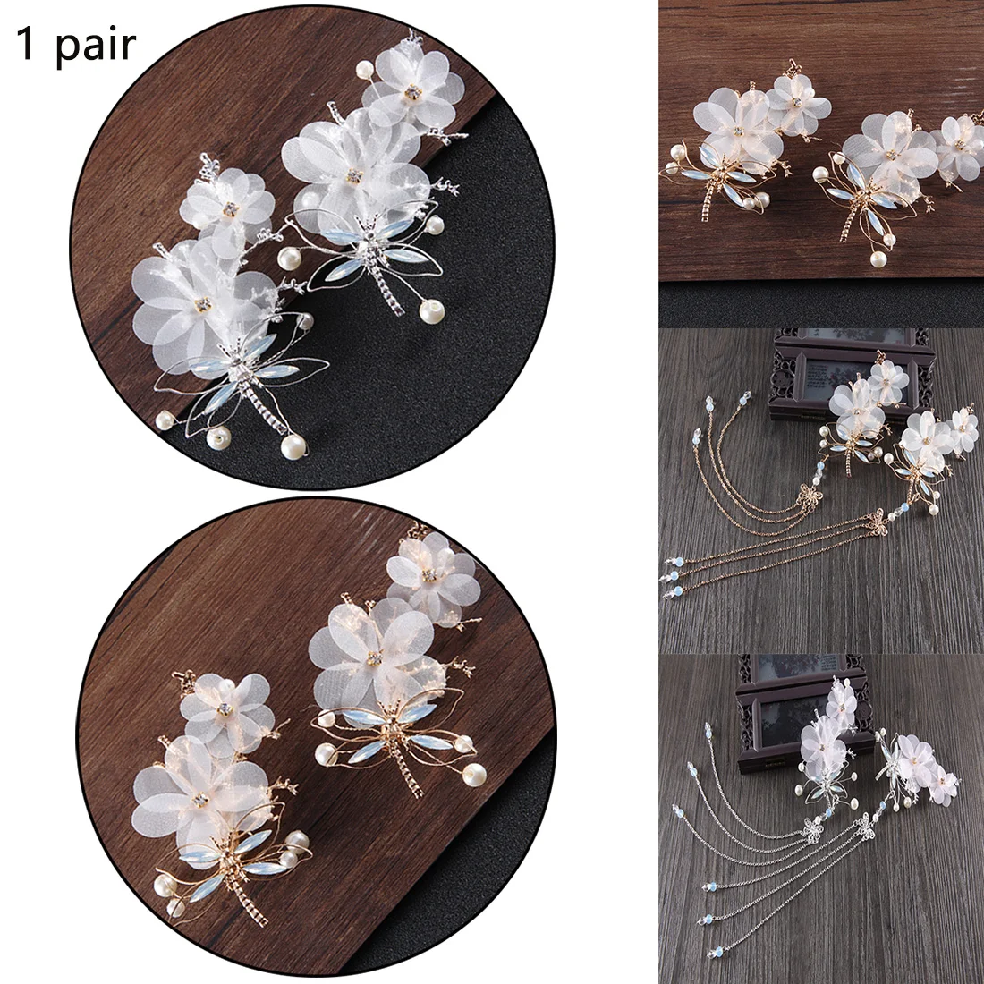 Свадебное украшение элегантная кисточка цветочный боковой зажим антикварная