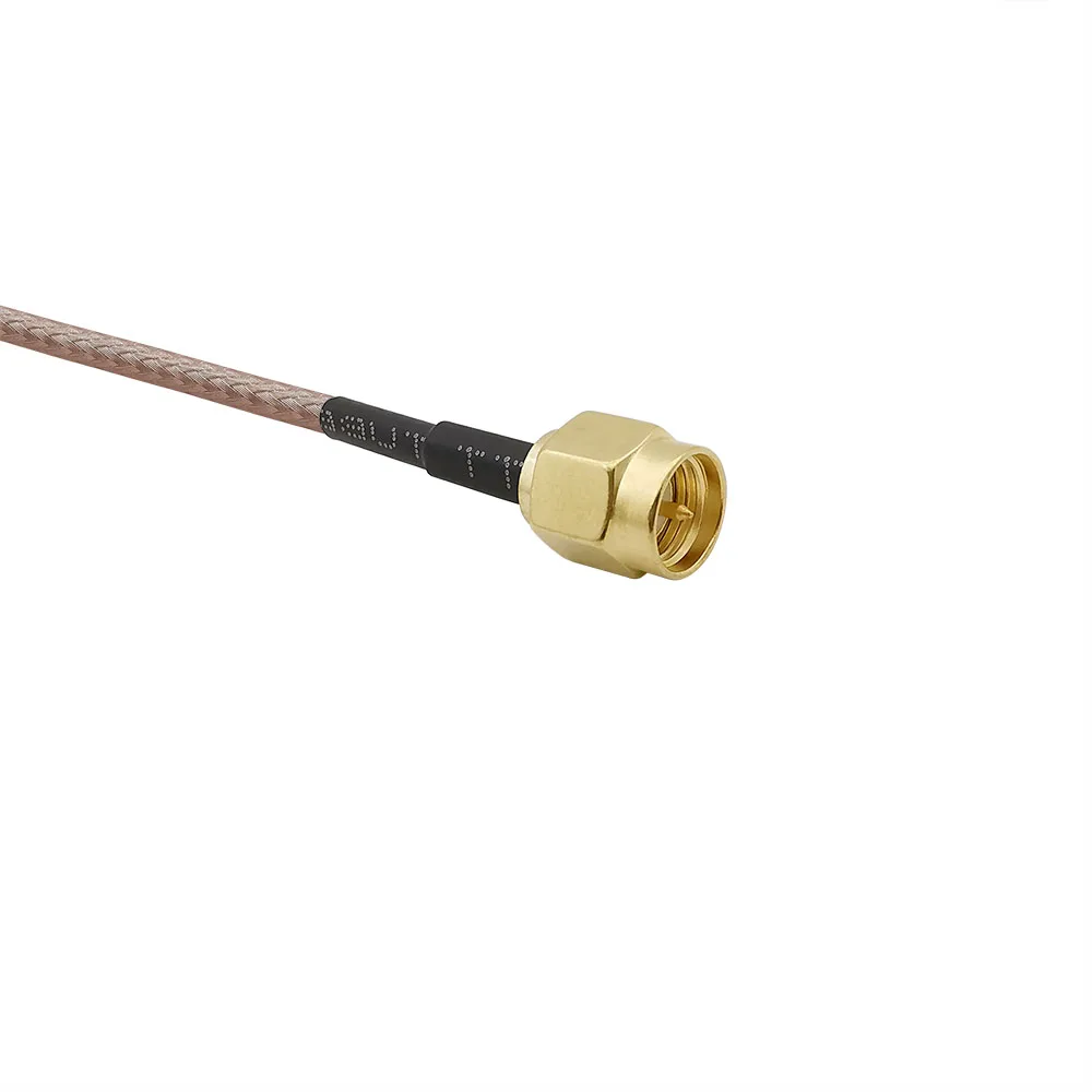 Fakra C переходник SMA штекер для папа GPS Антенна Разъем RG316D двойной щит Серебряный